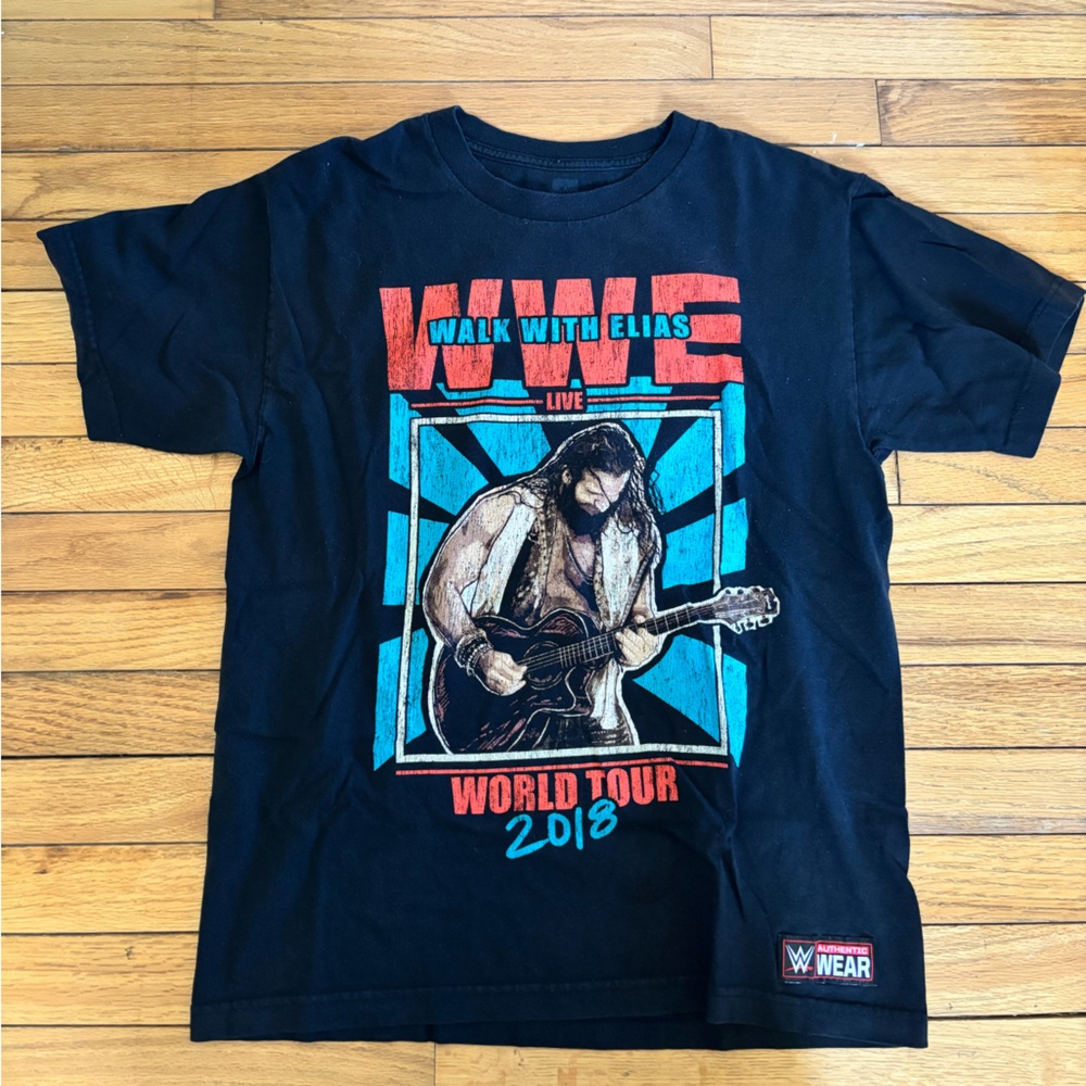 WWE Black and Blue Graphic T-Shirt